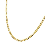 4.35mm 18Kt Gold IP Titanium Flat Curb Chain Necklace