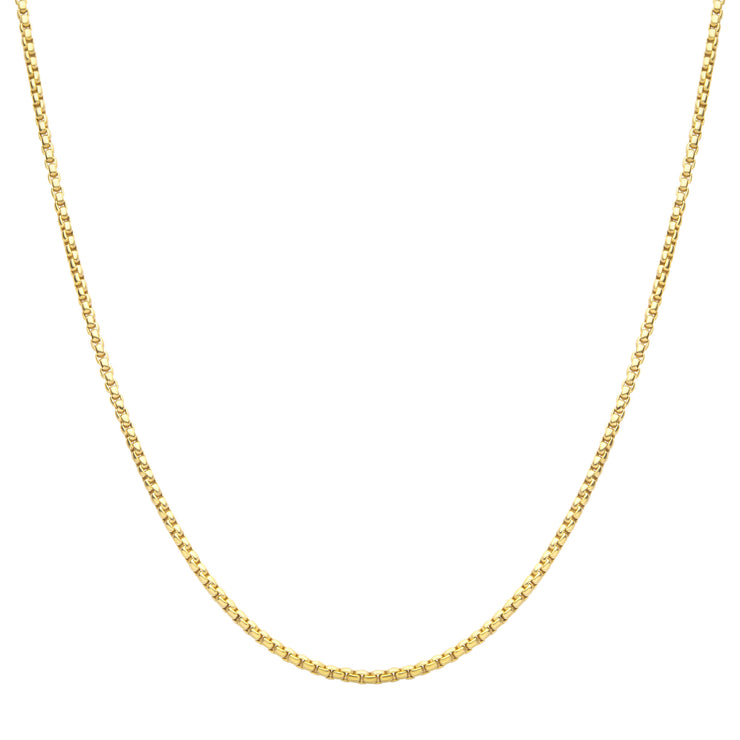 3mm 18Kt Gold IP Titanium Box Chain Necklace