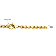 3mm 18Kt Gold IP Titanium Box Chain Necklace