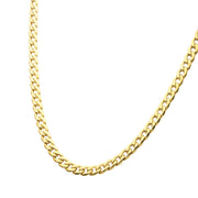 7.4mm 18Kt Gold IP Titanium Curb Chain Necklace