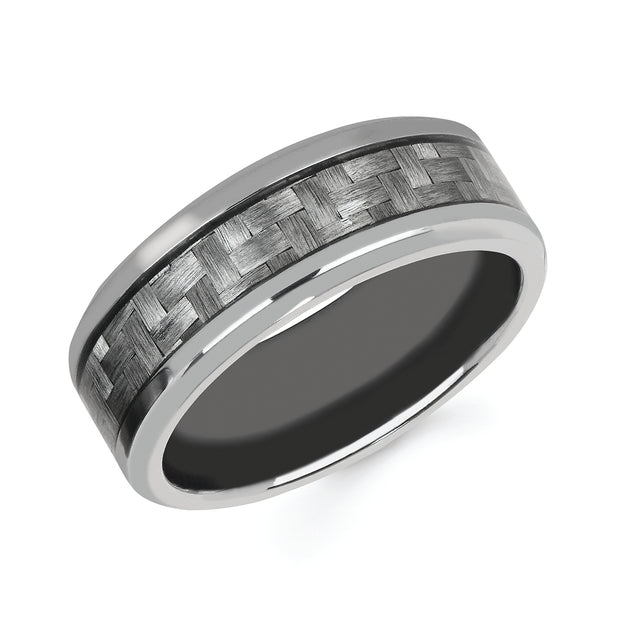 8mm Tantalum with Carbon Fiber Inlay Band