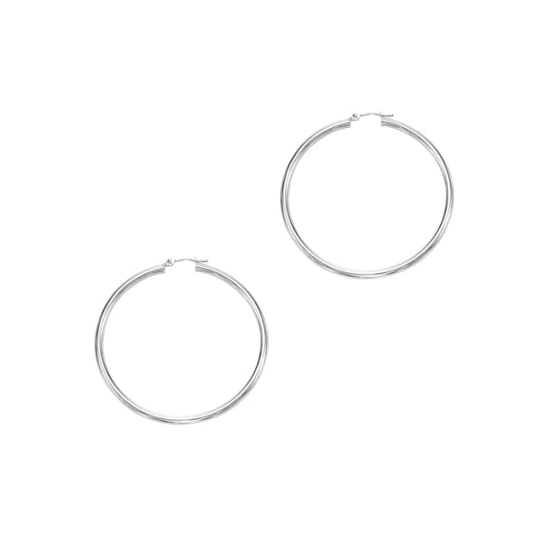 14K Gold 3x50mm Hoops