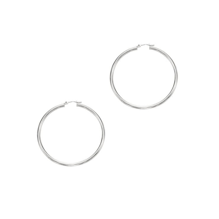 14K Gold 3x50mm Hoops