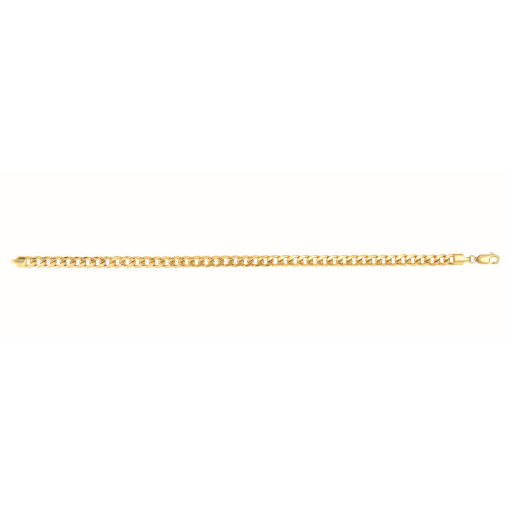 10K Gold 4.5mm Semi-Solid Miami Cuban