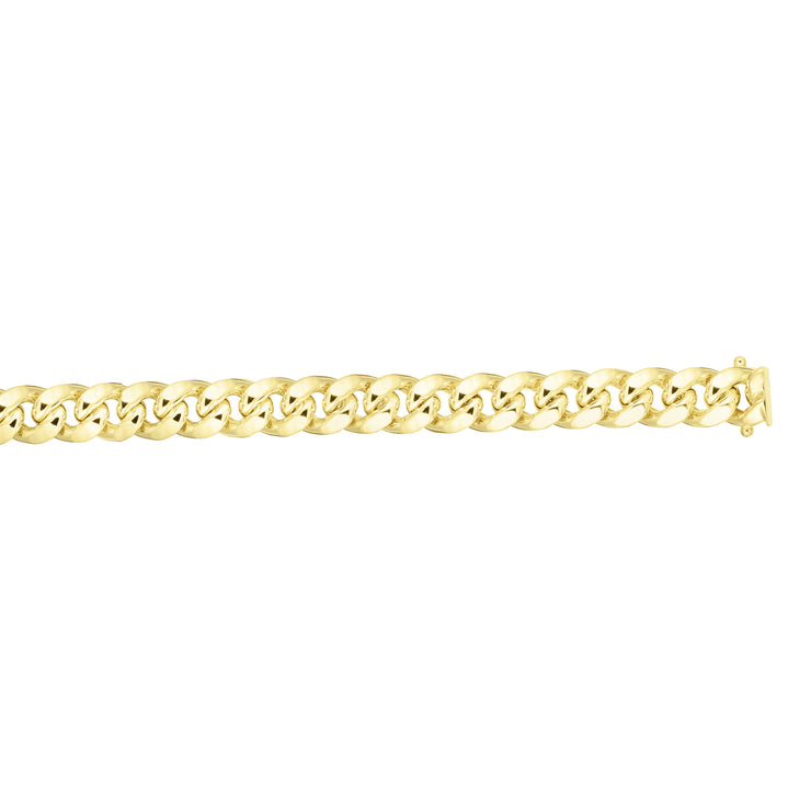 10K Gold 6.6mm Semi-Solid Classic Miami Cuban