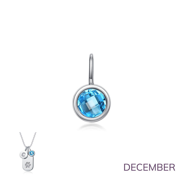 December Birthstone Love Pendant