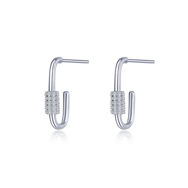 Paperclip Hoop Earrings