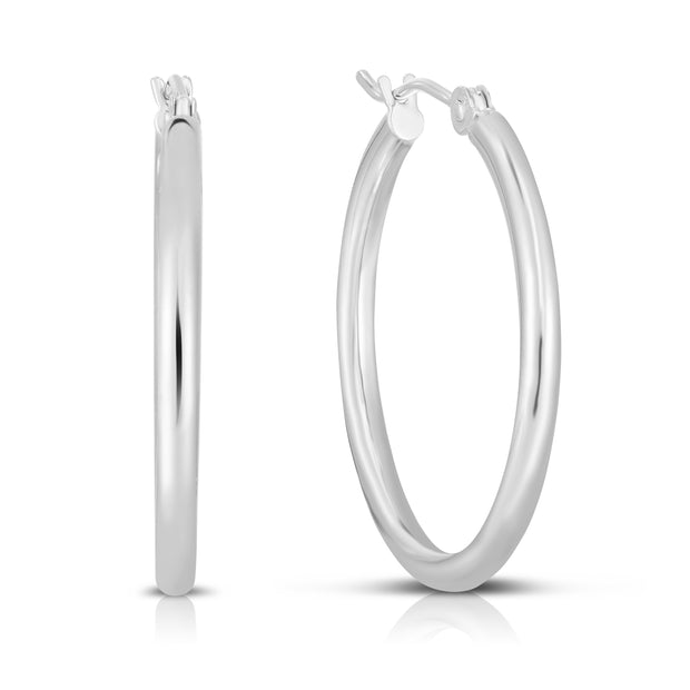 14K Gold 2mm Hoop Earring