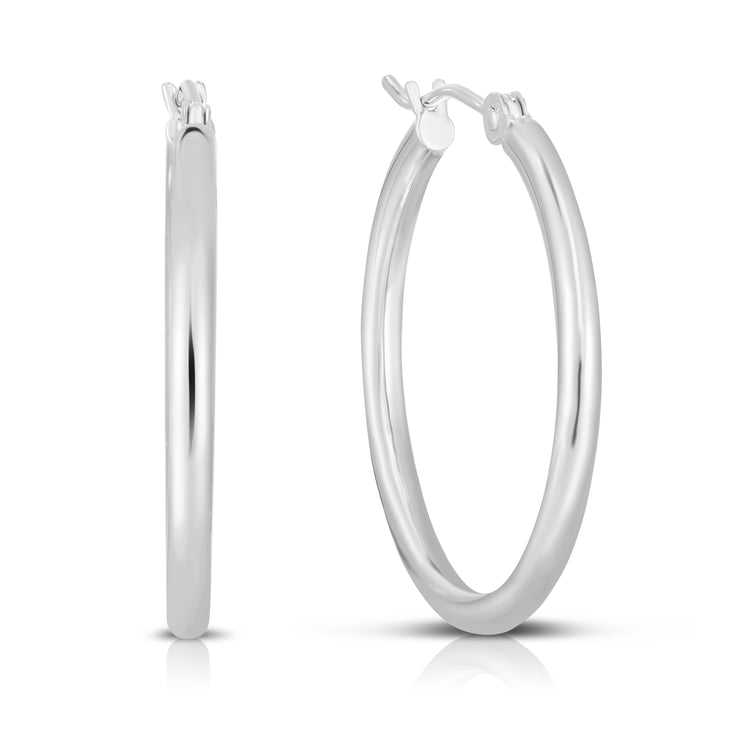 14K Gold 2mm Hoop Earring