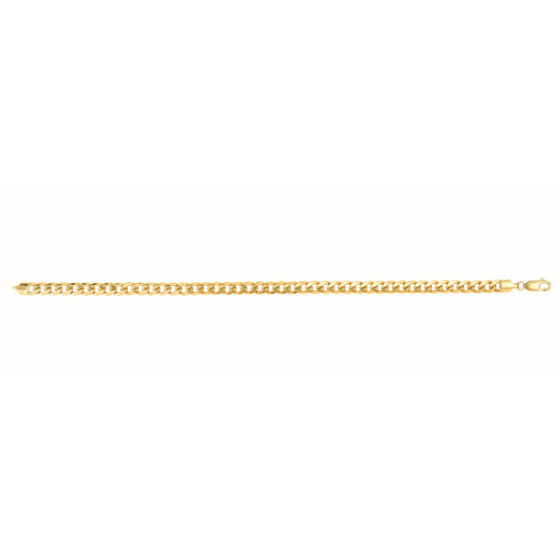 14K Gold 4.5mm Semi-Solid Miami Cuban