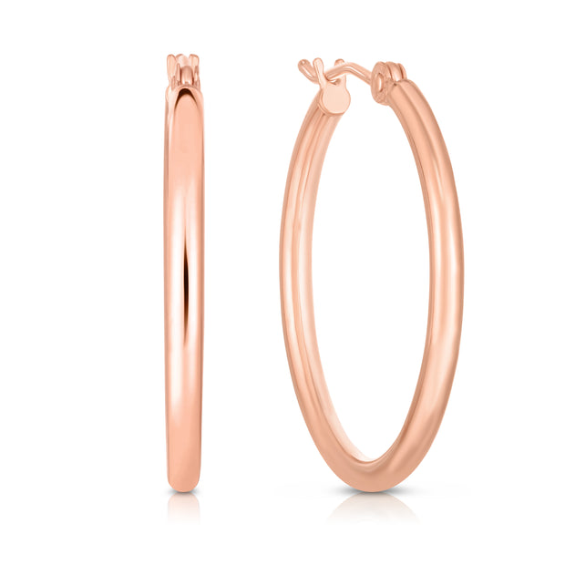 14K Gold 2mm Hoop Earring