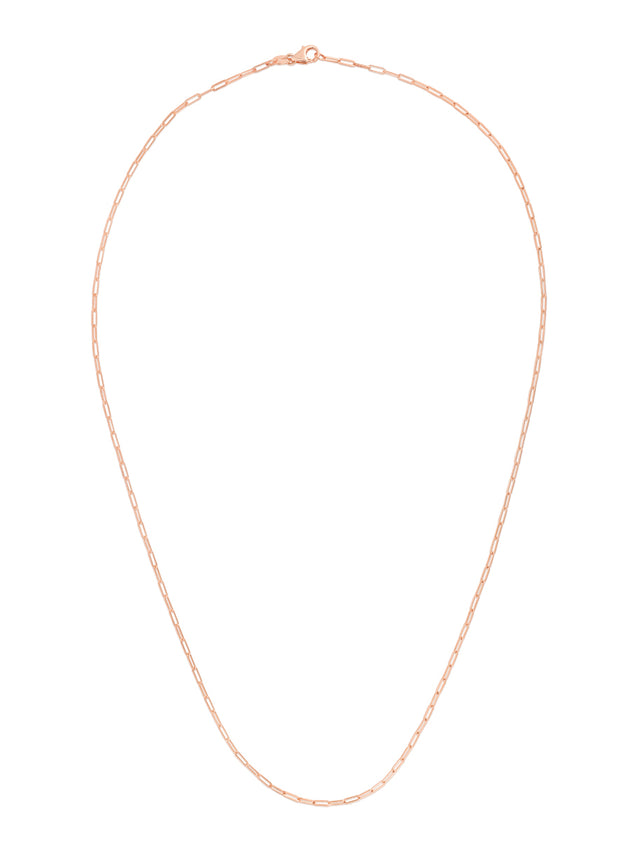 14K Gold 1.5mm Paperclip Chain