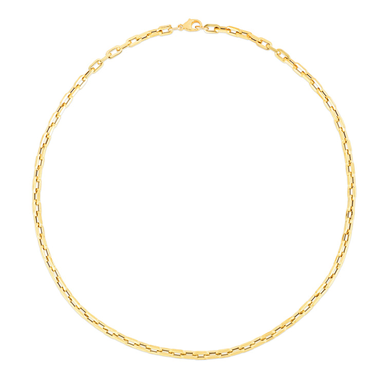 14K Corto Link Paperclip Chain Necklace