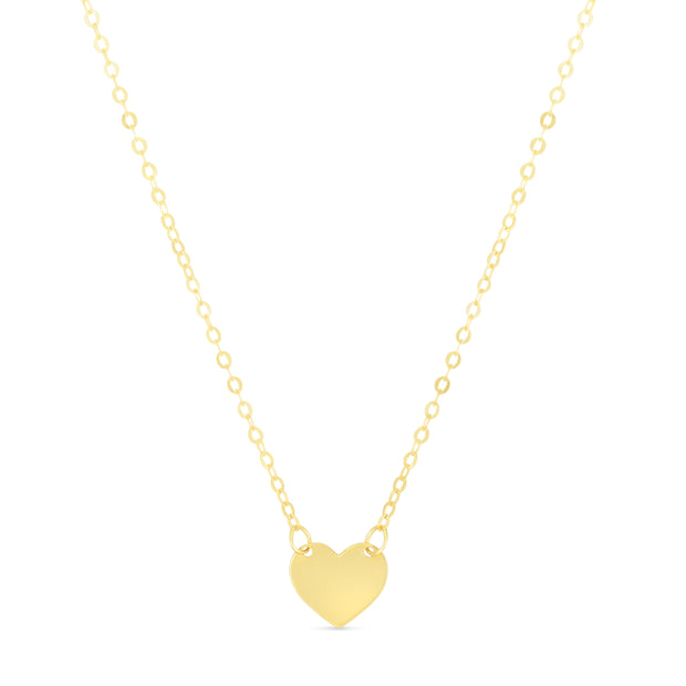 14K Yellow Gold Mini Heart Necklace