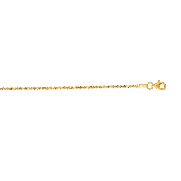 14K Gold 1.5mm Royal Rope Chain