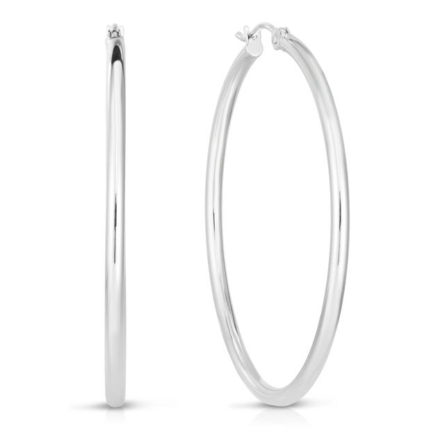 14K Gold 2mm Hoop Earring