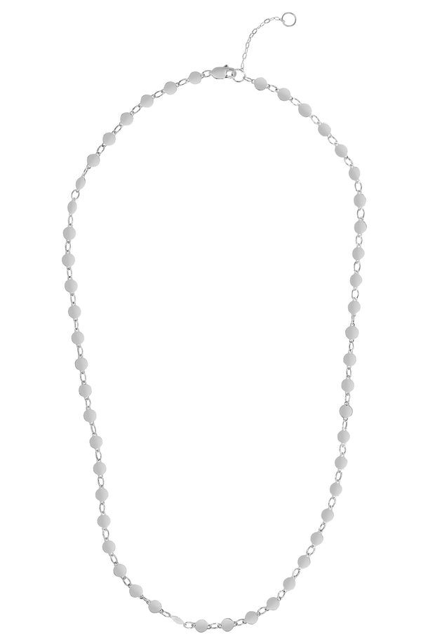 14K Gold Round Mirror Chain